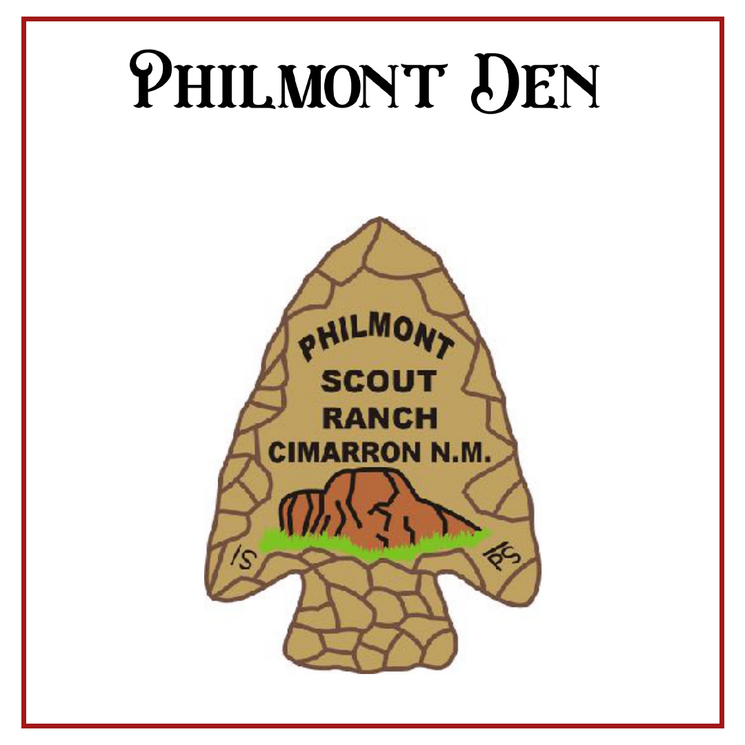 Flag of the Philmont Patrol, the camp's logo and name