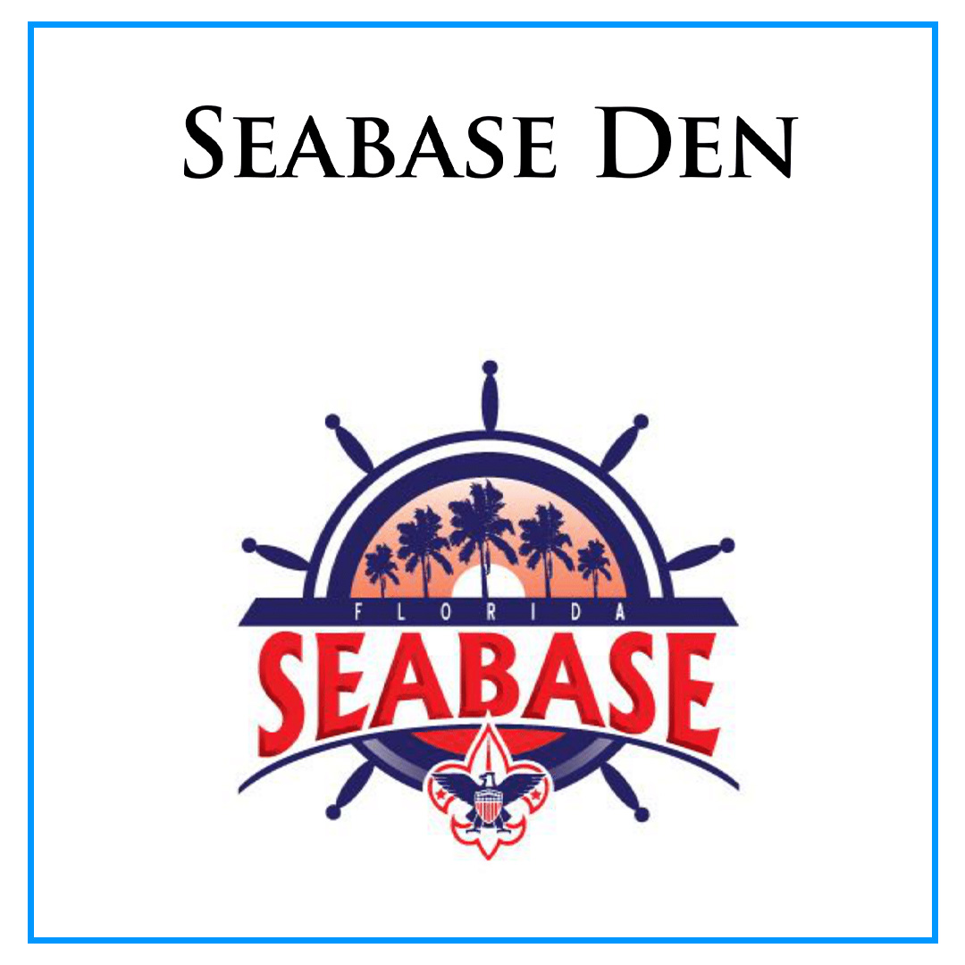 Flag of the Seabase Patrol, the camp's logo and name