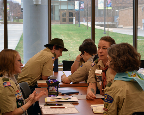 Volunteers and Youth Gather for University of Scouting